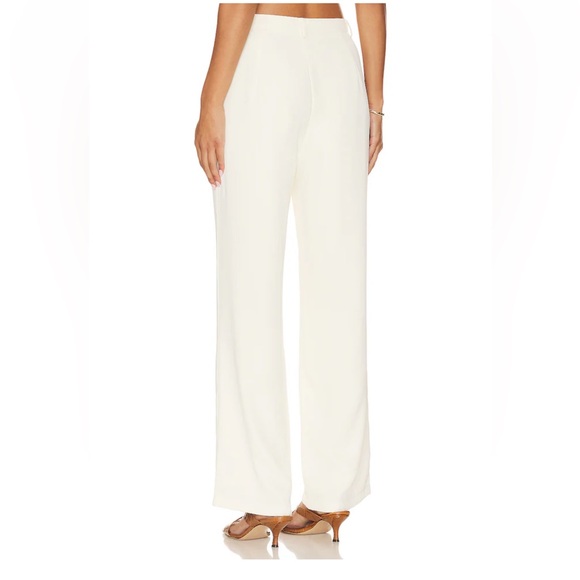 SNDYS Roma Pants Ivory Cream Wide Leg trousers Revolve NWT S - Picture 3 of 9